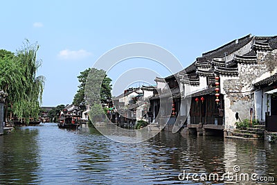 Xitang Water Village Stock Photo