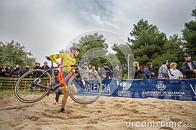 XIX Edition of Valencia City cyclo-cross kicks off Editorial Stock Photo