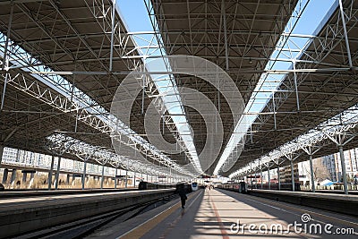 Xizhimen North Railway Station, Beijing Editorial Stock Photo