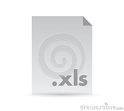 Xls file document illustration design Cartoon Illustration