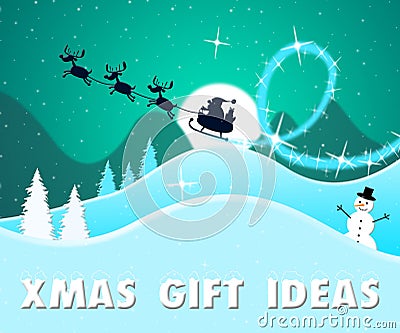 Xmas Gift Ideas Christmas Present Suggestions 3d Illustration Stock Photo