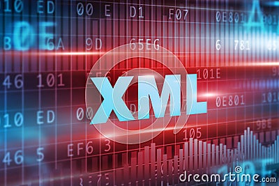 XML abstract concept Stock Photo