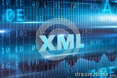 XML concept Stock Photo