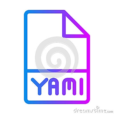 Xml document file type, stylish gradient Icons for software interfaces. vector illustration Vector Illustration