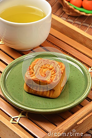 XO sauce moon cake Stock Photo