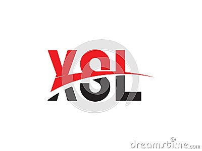 XSL Letter Initial Logo Design Vector Illustration Vector Illustration