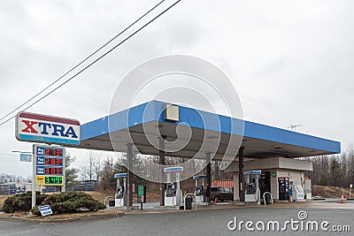 Xtra gas station, Quakertown, Editorial Stock Photo