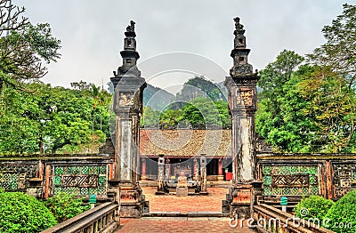 Xuan Thuy temple at Hoa Lu, an ancient capital of Vietnam Stock Photo