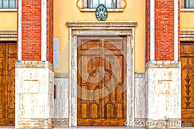 XVII century sanctuary in Italy Stock Photo