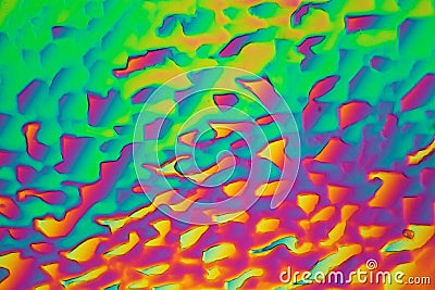 Xylitol crystals under the microscope Stock Photo