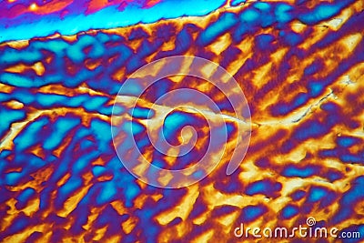 Xylitol crystals under the microscope Stock Photo