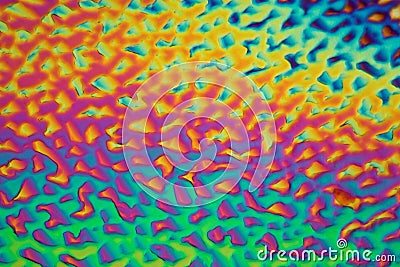 Xylitol crystals under the microscope Stock Photo