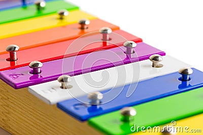 Xylophone Closeup Detail Stock Photo