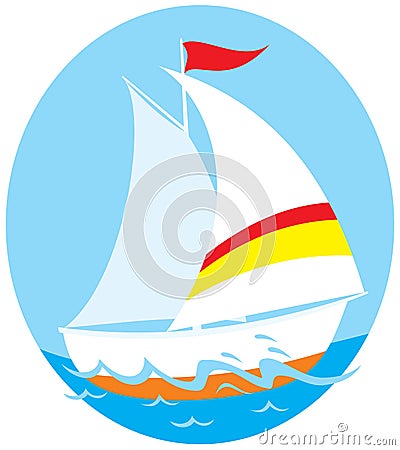 Yacht Vector Illustration