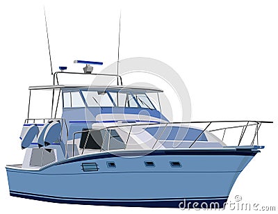 Yacht Vector Illustration