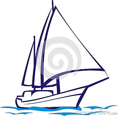 Yacht Vector Illustration