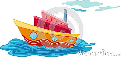 Yacht Vector Illustration