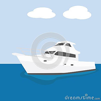 Yacht Vector Illustration