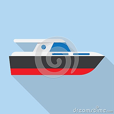 Yacht boat sign icon Vector Illustration