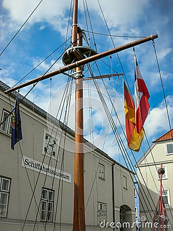 Yacht Club & Maritime Museum in Flensburg Stock Photo