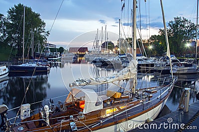 Yacht club Stock Photo