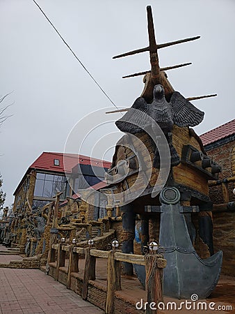 Yacht club view Mykolaiv Stock Photo