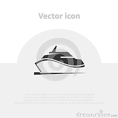Yacht icon Vector Illustration