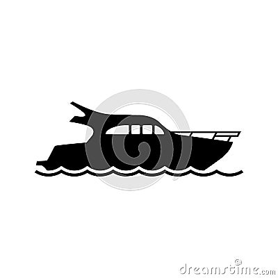 Yacht icon vector Vector Illustration