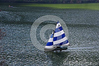 The yacht lake nainital uttarakhand india Stock Photo