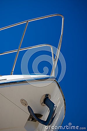 Yacht prow Stock Photo