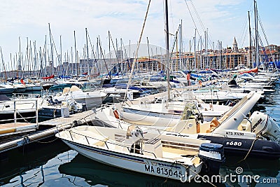 Yacht Speed Boats Parking Editorial Stock Photo