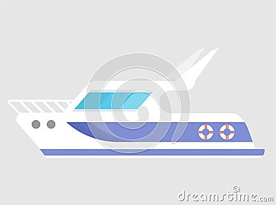 Yacht Vector Icon Stock Photo