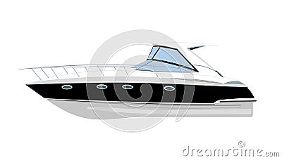 Yacht vector illustration Vector Illustration