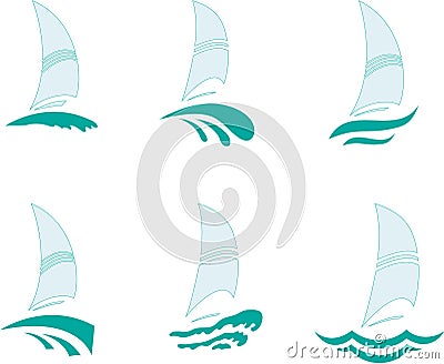 Yachts Vector Illustration