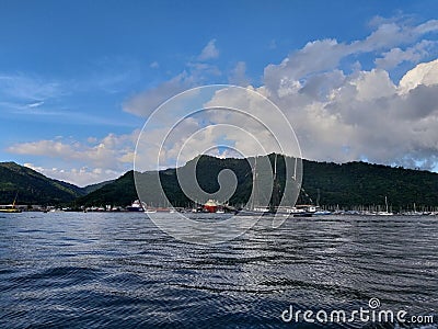 Yachts, Chaguaramas, Trinidad Stock Photo