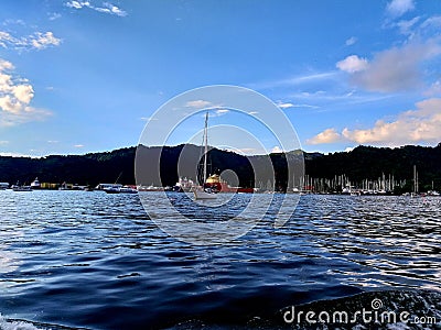 Yachts, Chaguaramas, Trinidad Stock Photo