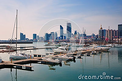 Yachts Docks, Qingdao Editorial Stock Photo