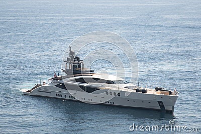 Yachts in the harbor in Monaco Stock Photo