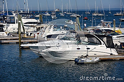 Yachts at Rockland, Maine Editorial Stock Photo