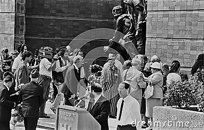 Yad Vashem Observance on Holocaust Memorial Day in Jerusalem Editorial Stock Photo