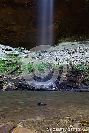 View of the Yahoo Falls Area, Kentucky Stock Photo