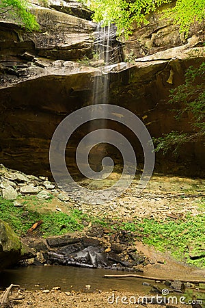 This is Yahoo Falls in the Big South Fork National River and Recreational Area in Kentucky. Stock Photo