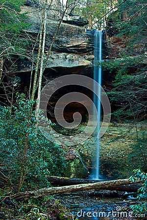 Yahoo falls on Daniel Boone national forest in southern Kentucky Stock Photo