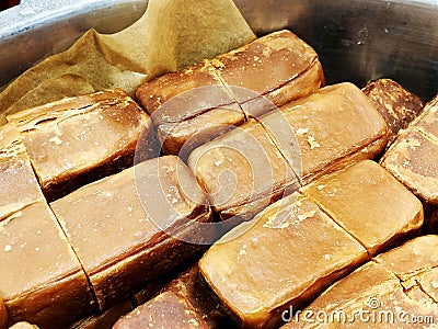 Yakhnuna was rubbing classical Jewish Yemenite food. Usually served for breakfast or lunch on Saturday Stock Photo