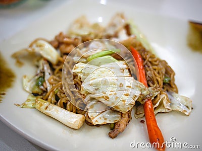 Yakisoba Japanese Cuisine Stock Photo