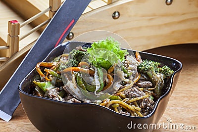 Yakisoba Japanese Cuisine Stock Photo