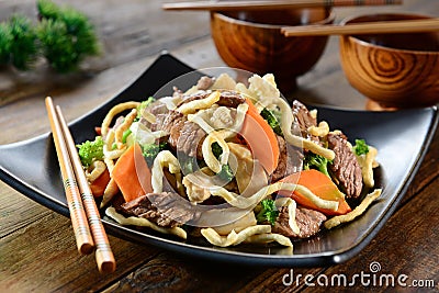 Yakisoba Stock Photo