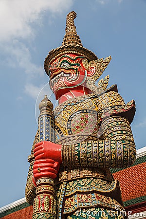 THE YAKSA GIANT GUARDIAN THAI 1 Stock Photo