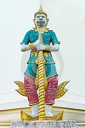 Yaksha guardian figure Stock Photo