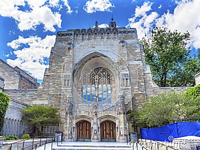 Yale University Sterling Memorial Library New Haven Connecticut Stock Photo